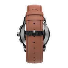 Load image into Gallery viewer, NoiseFit Fusion Hybrid Smart Watch with Leather Strap (Classic Black)
