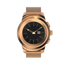 Load image into Gallery viewer, NoiseFit Fusion Hybrid Smart Watch with Leather Strap (Classic Black)
