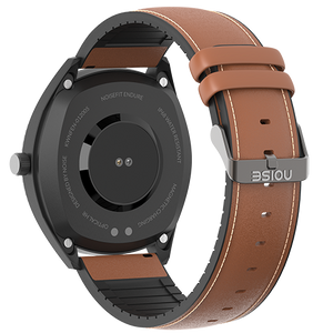 Noise NoiseFit Endure Smartwatch with Gun Metal Black Dial - Tan Brown